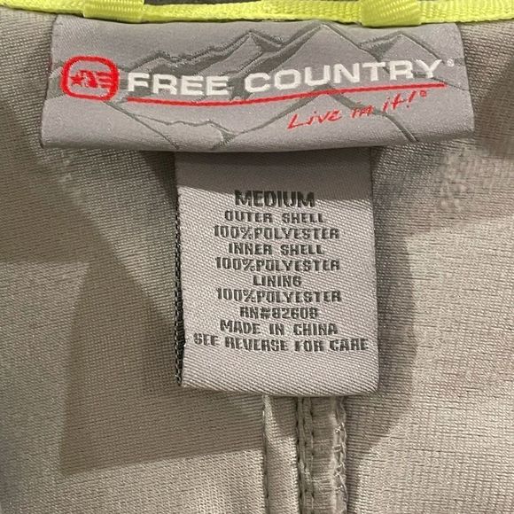 FREE COUNTRY SZ MEDIUM WATERPROOF FULL ZIP JACKET - Picture 6 of 7